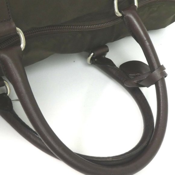 PRADA extra large Boston travel bag Nylon Leather carry on - Picture 5 of 7